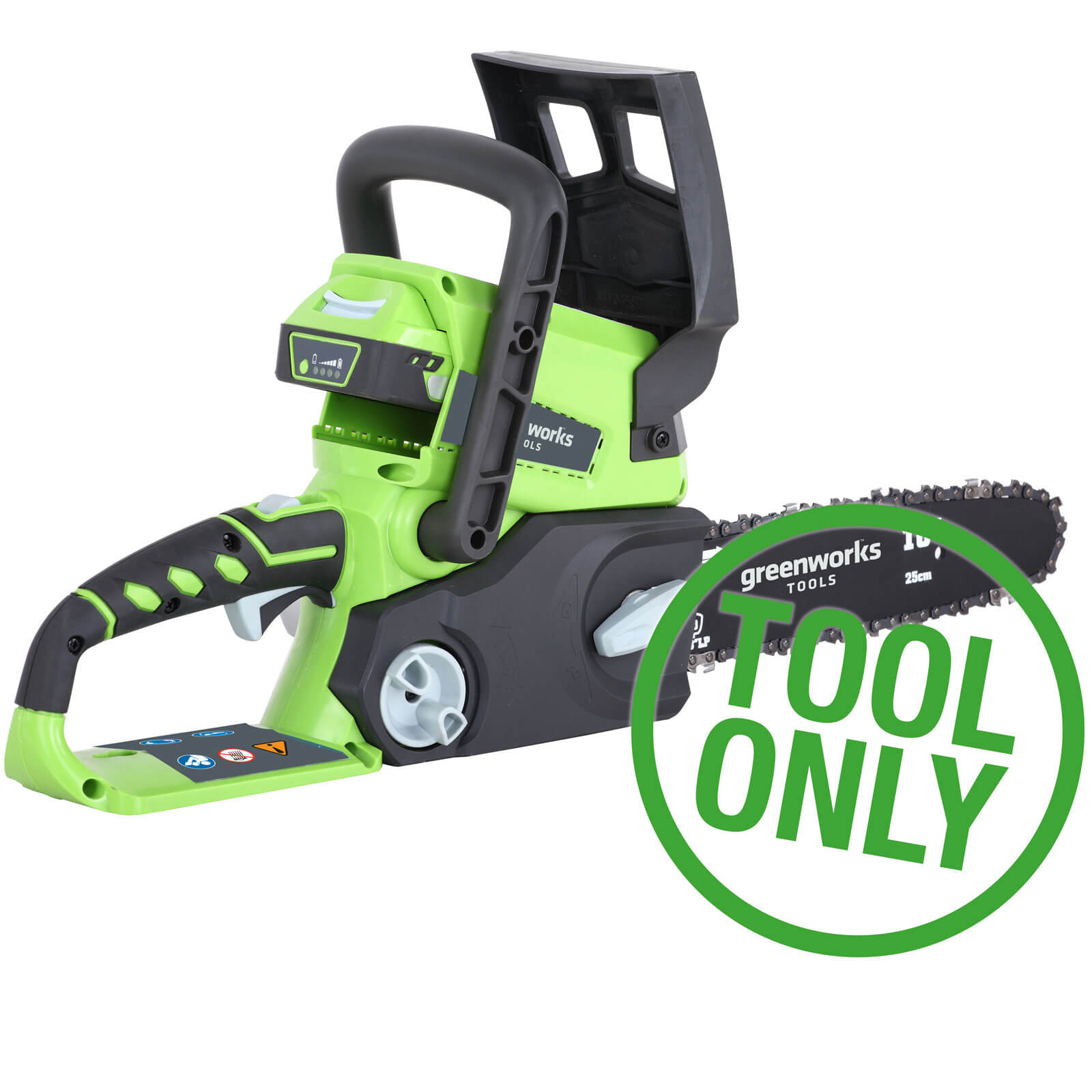 Greenworks G24CS 24v Cordless Chainsaw 250mm No Batteries No Charger