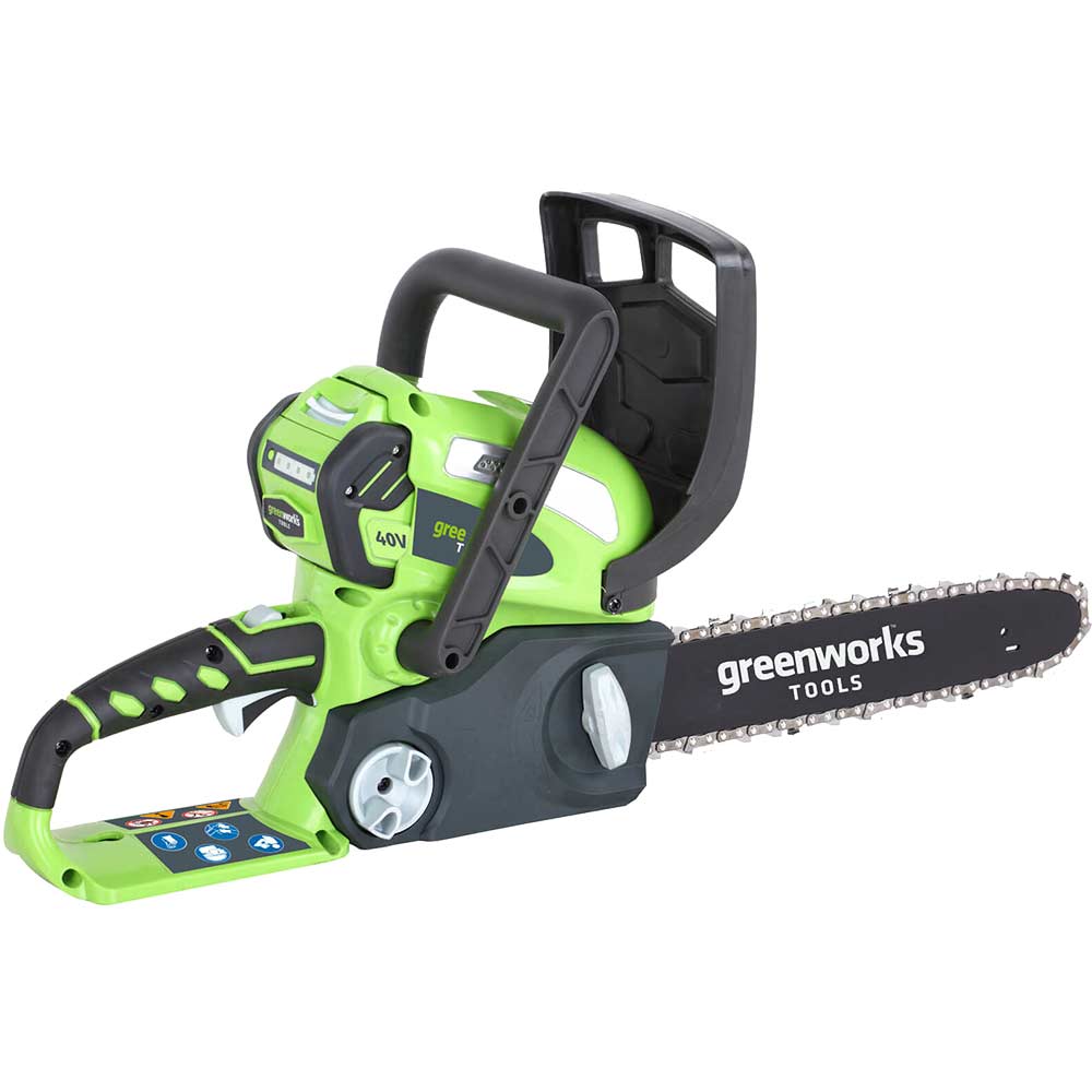 Image of Greenworks G40CS30 40v Cordless Chainsaw 300mm 1 x 2ah Li-ion Charger