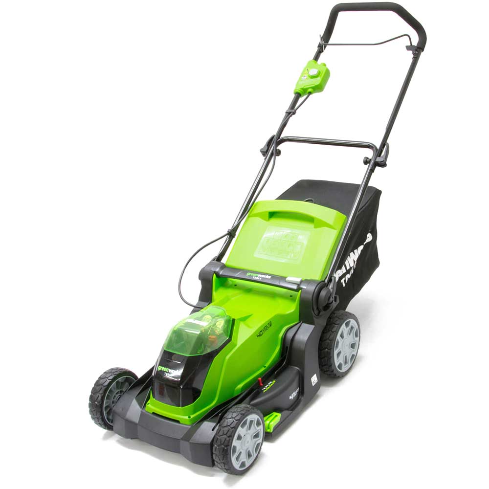 Image of Greenworks G40LM41 40v Cordless Rotary Lawnmower 400mm No Batteries No Charger