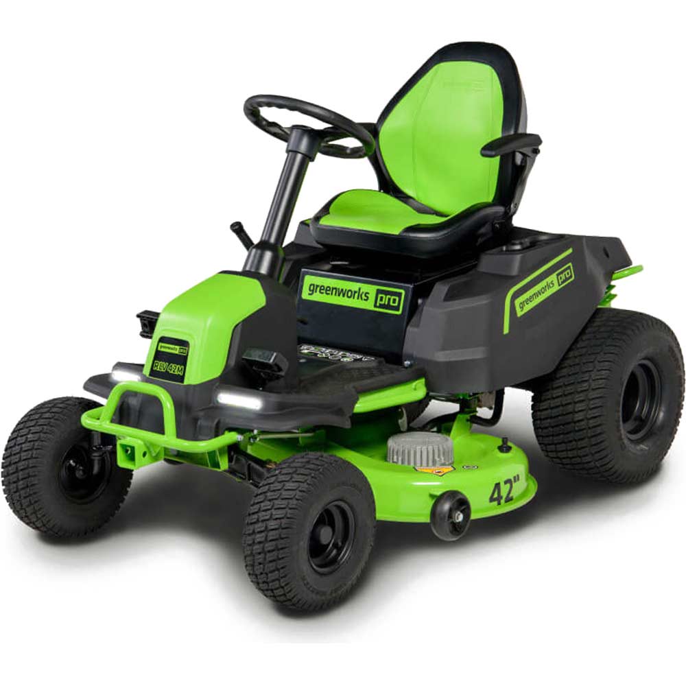 Image of Greenworks GD60CRT106 60v Cordless Brushless Cross Ride On Lawnmower No Batteries No Charger