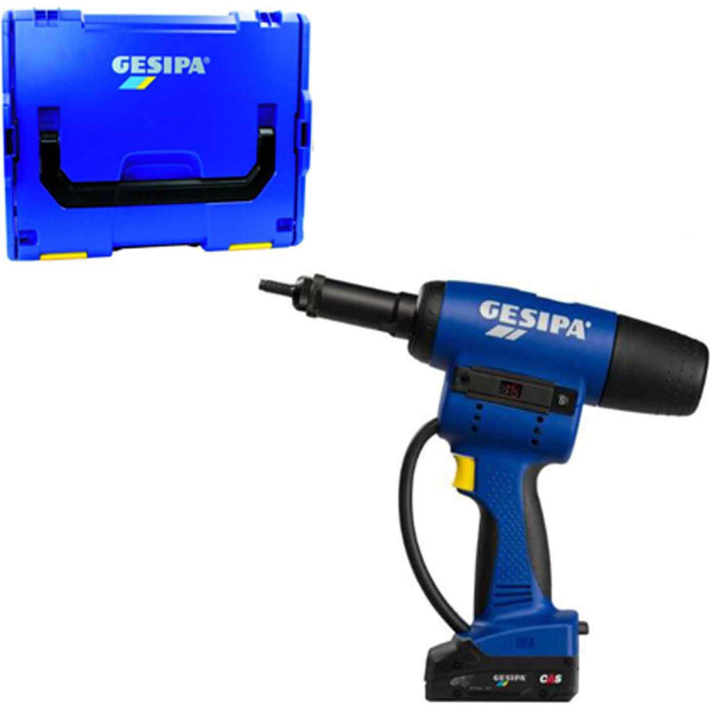 Gesipa Firebird Pro Gold Edition 18v Cordless Brushless Rivet Nut Tool 1 x 2ah Li-ion Charger Case