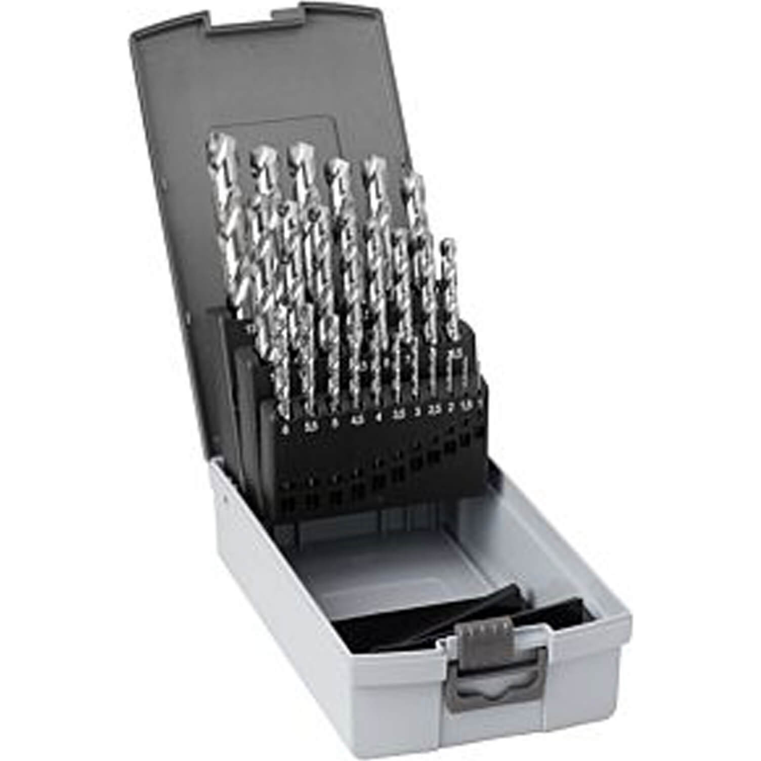Image of Guhring No 18 25 Piece HSCO Cobolt Bright 1.0 -13mm By 0.5mm Drill Set