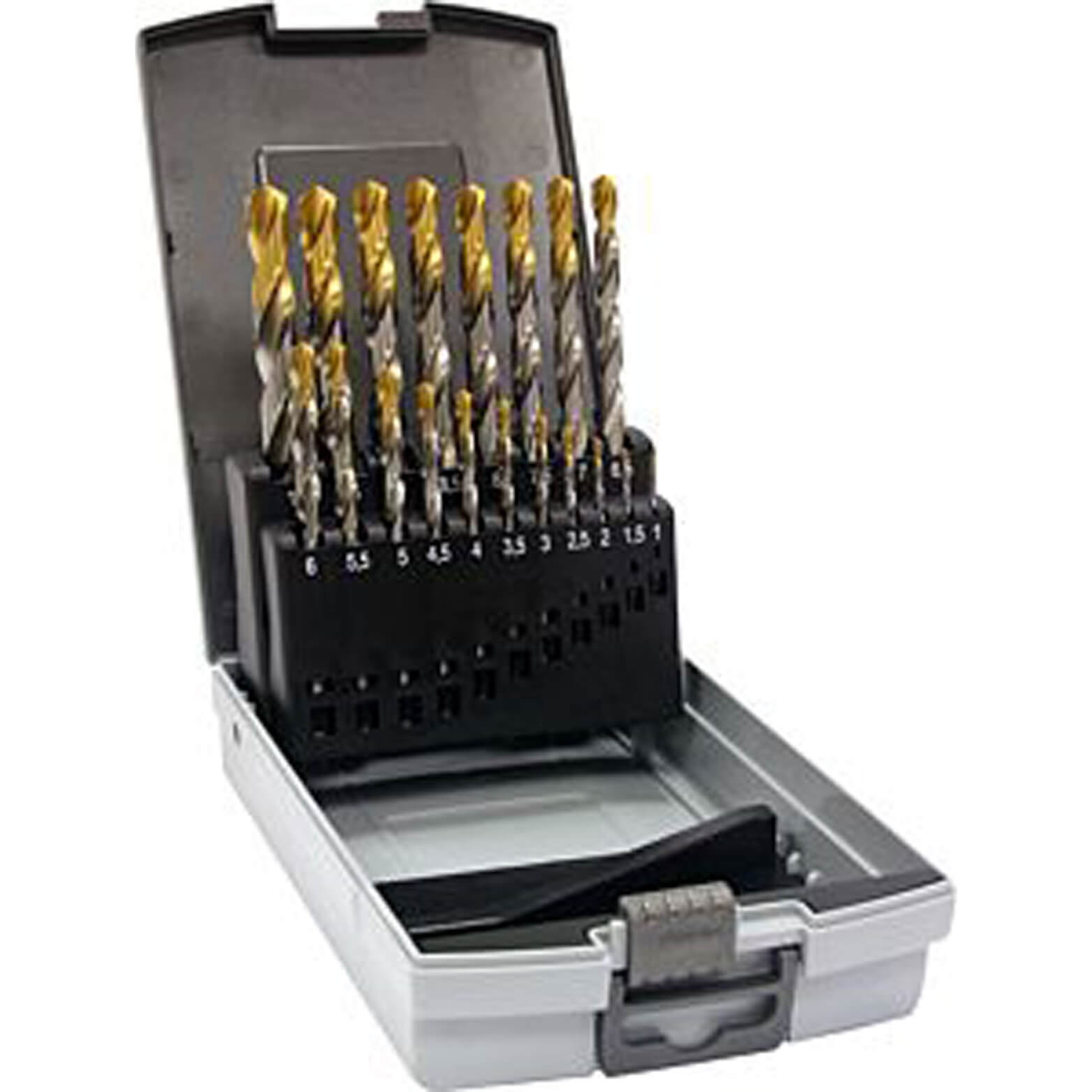 Image of Guhring No 234 25 Piece HSS TiN-Tip Coated 1.0mm -13mm By 0.5mm Drill Set
