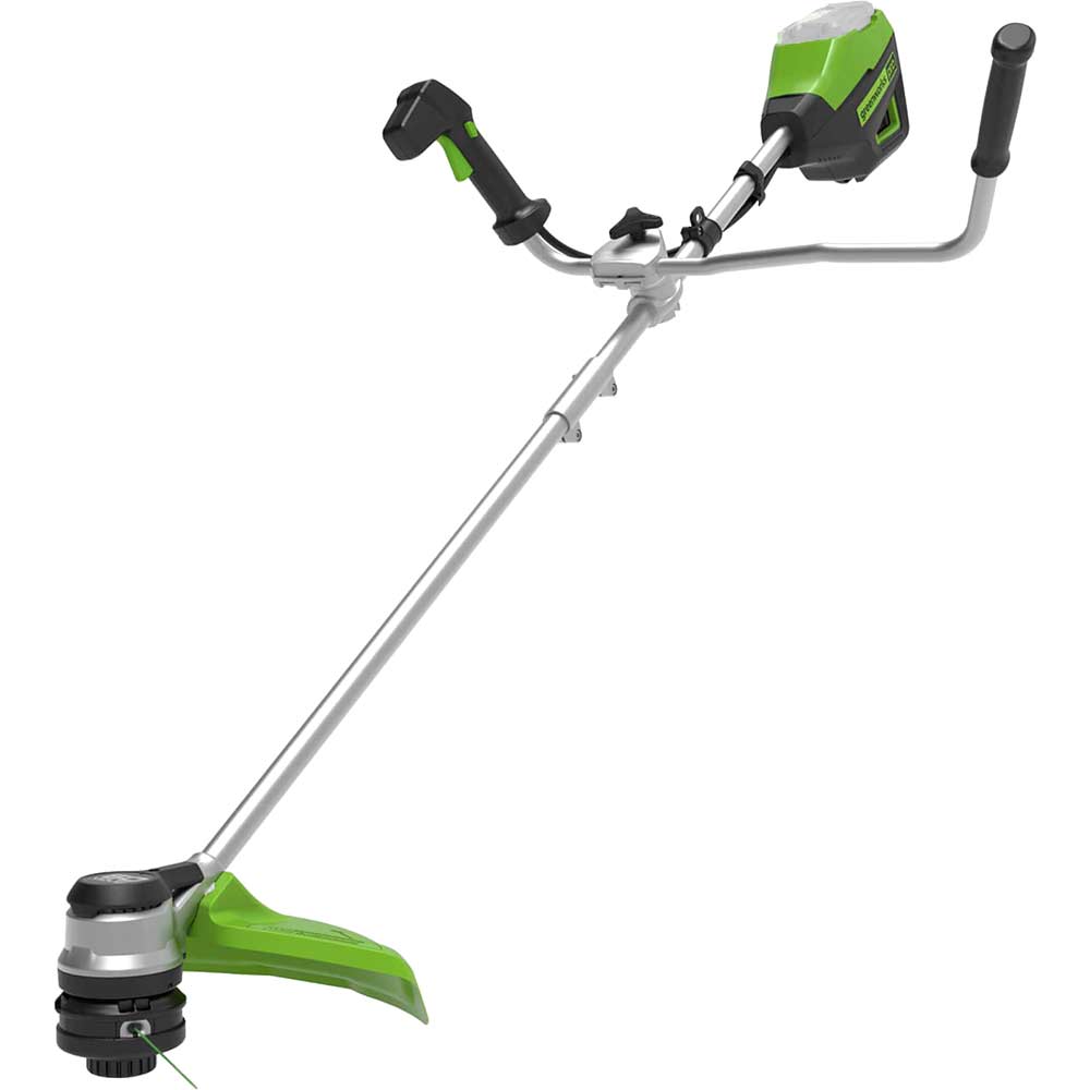Greenworks GD60BCB 60v Cordless Brushless Grass Trimmer with Bike Handle No Batteries No Battery Charger