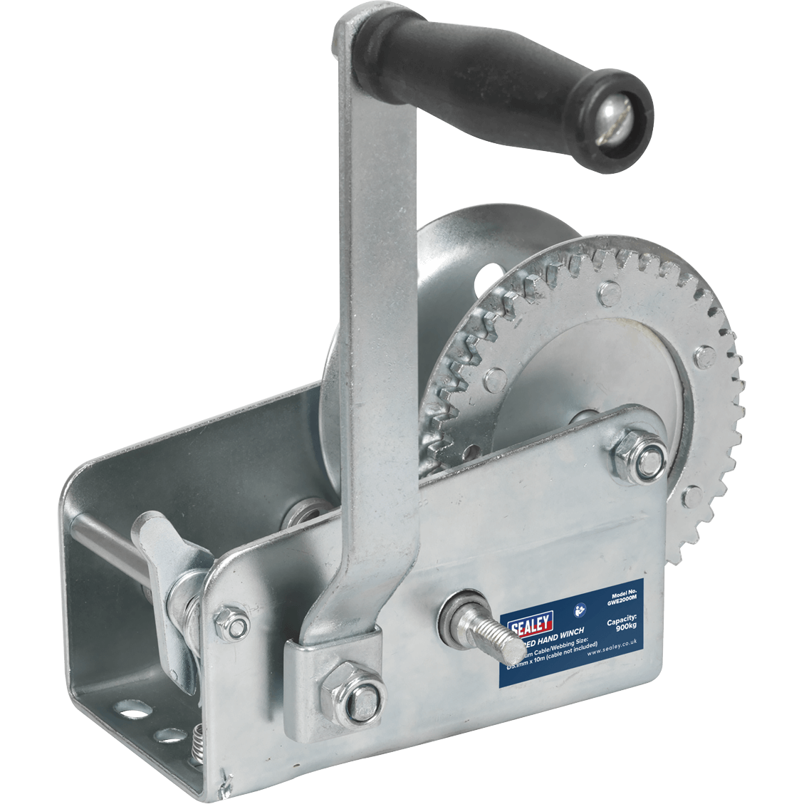 Photos - Other accessories Sealey Hardened Steel Geared Hand Winch with Manual Brake 900Kg GWE2000M 