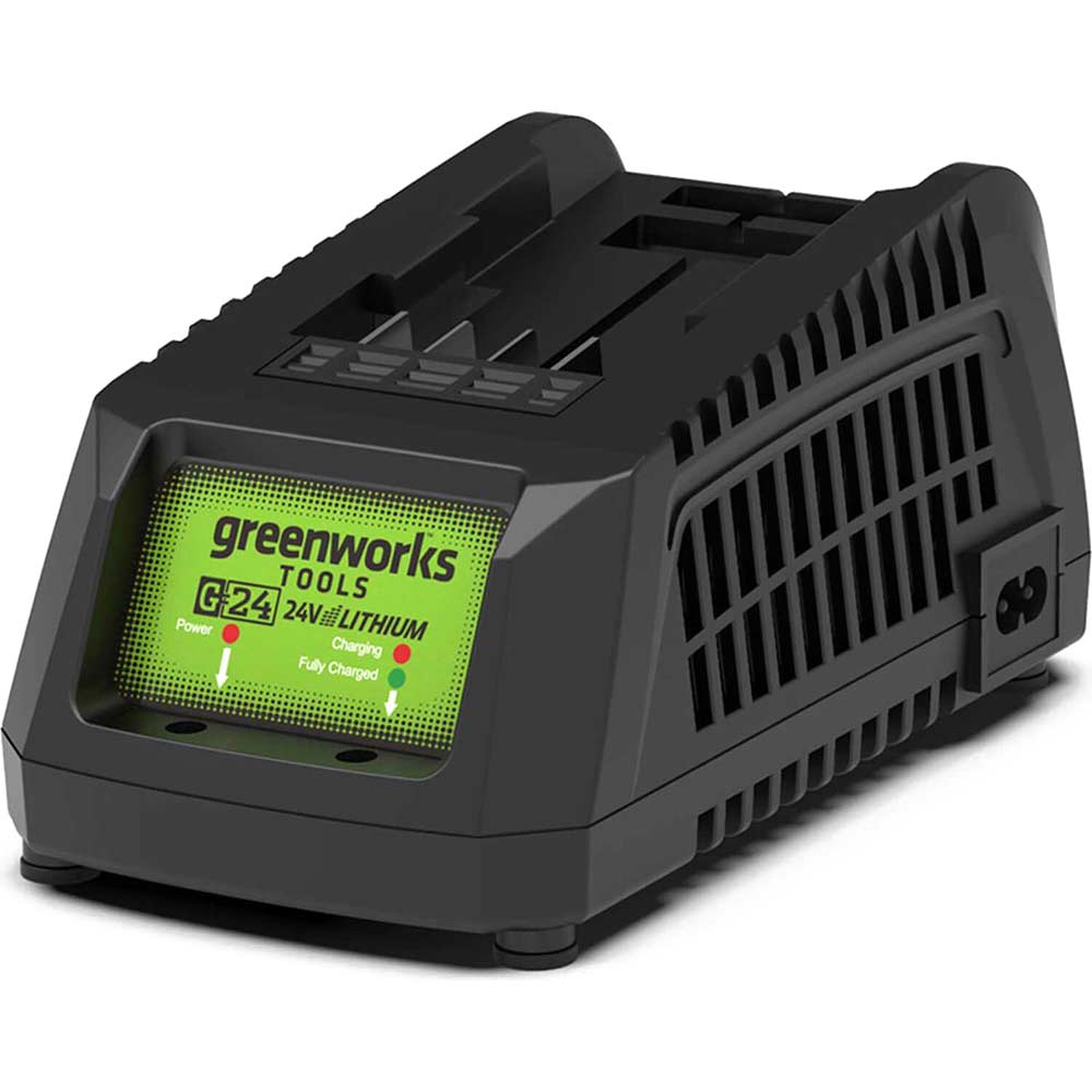 Image of Greenworks 24v Cordless 2A Li-ion Battery Charger 240v