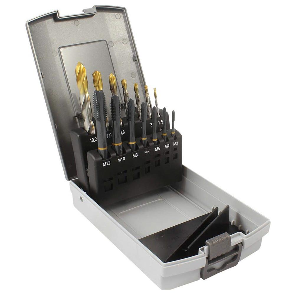 Guhring 9835 12 Piece M3 To M10 PowerTap Spiral Point Drill & Tap Set