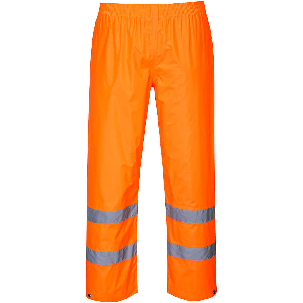 Image of Portwest Hi Vis Rain Trousers Orange XL