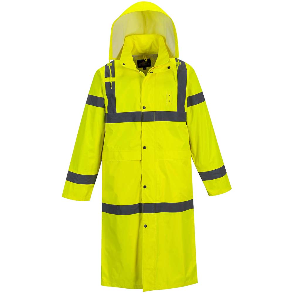 Portwest Long Length Hi Vis Coat Yellow S