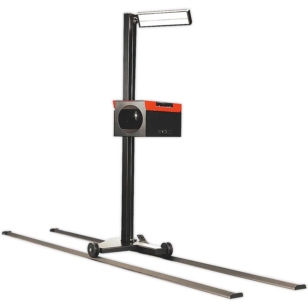 Sealey Headlamp Beam Setter With Rails and HGV Aiming Screen