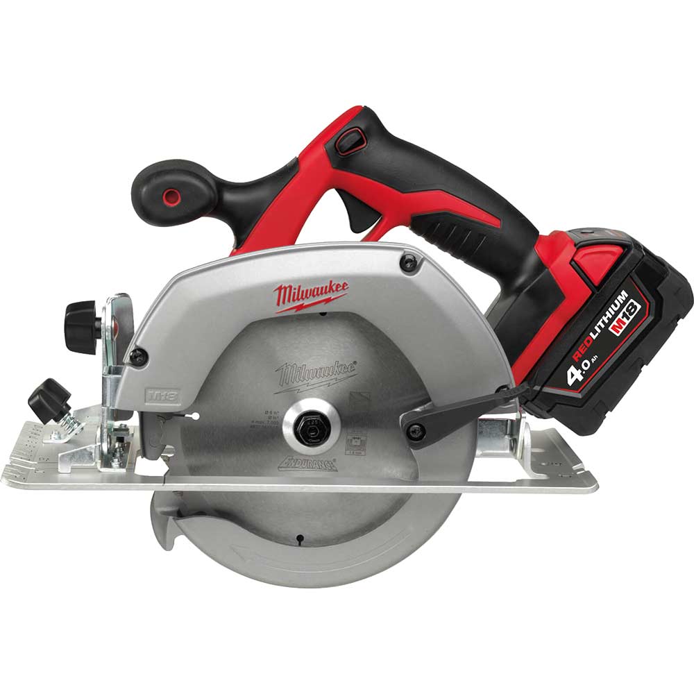 Image of Milwaukee HD18 CS 18v Cordless Circular Saw 165mm 2 x 4ah Li-ion Charger Bag