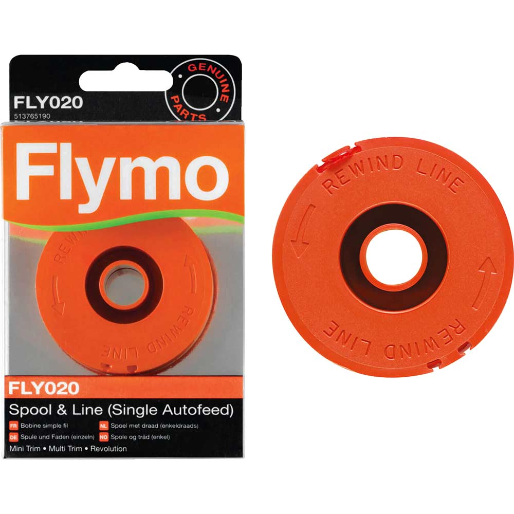 Image of Flymo FLY020 Genuine Spool and Line for Single Line Grass Trimmers Pack of 1