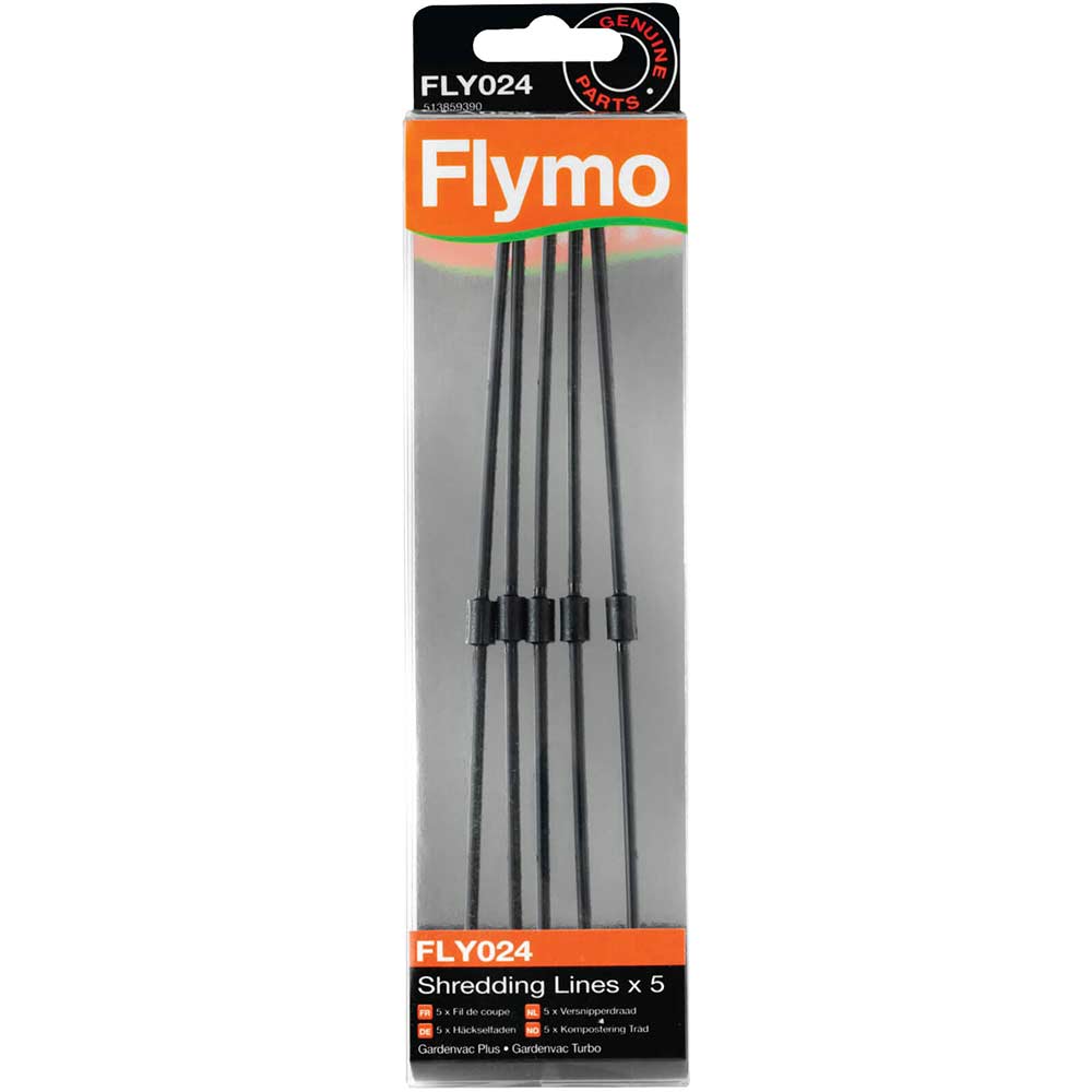 Image of Flymo FLY024 Genuine Shredding Lines for Gardenvac Vacuum and Leaf Blowers Pack of 5