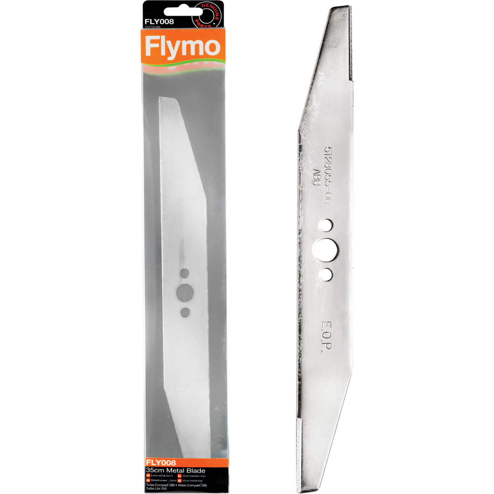 Image of Flymo FLY008 Genuine Blade for TC350, TCV350, TL350 and VC350PLUS Lawnmowers 350mm Pack of 1
