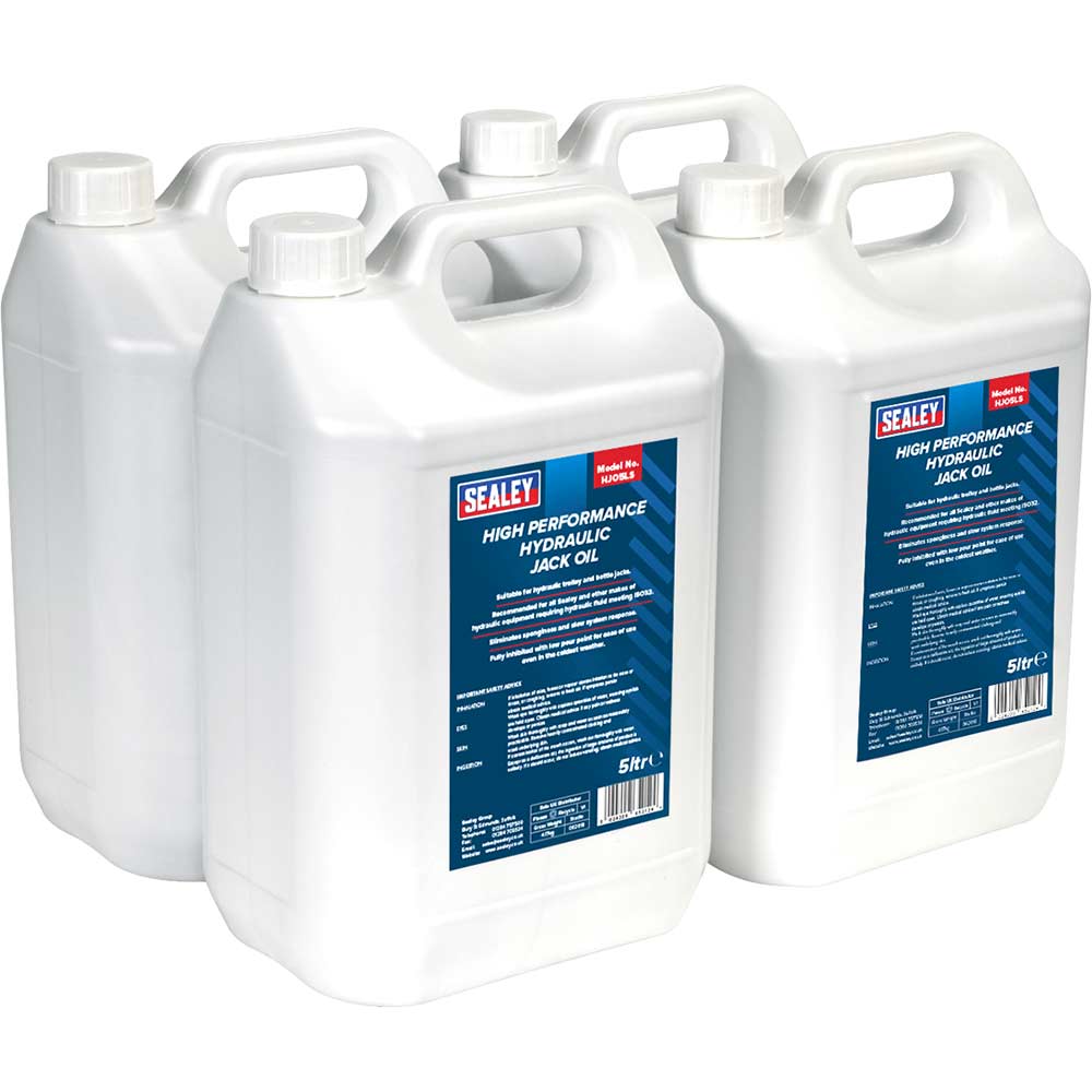 Sealey Hydraulic Jack Oil Pack of 4 5l