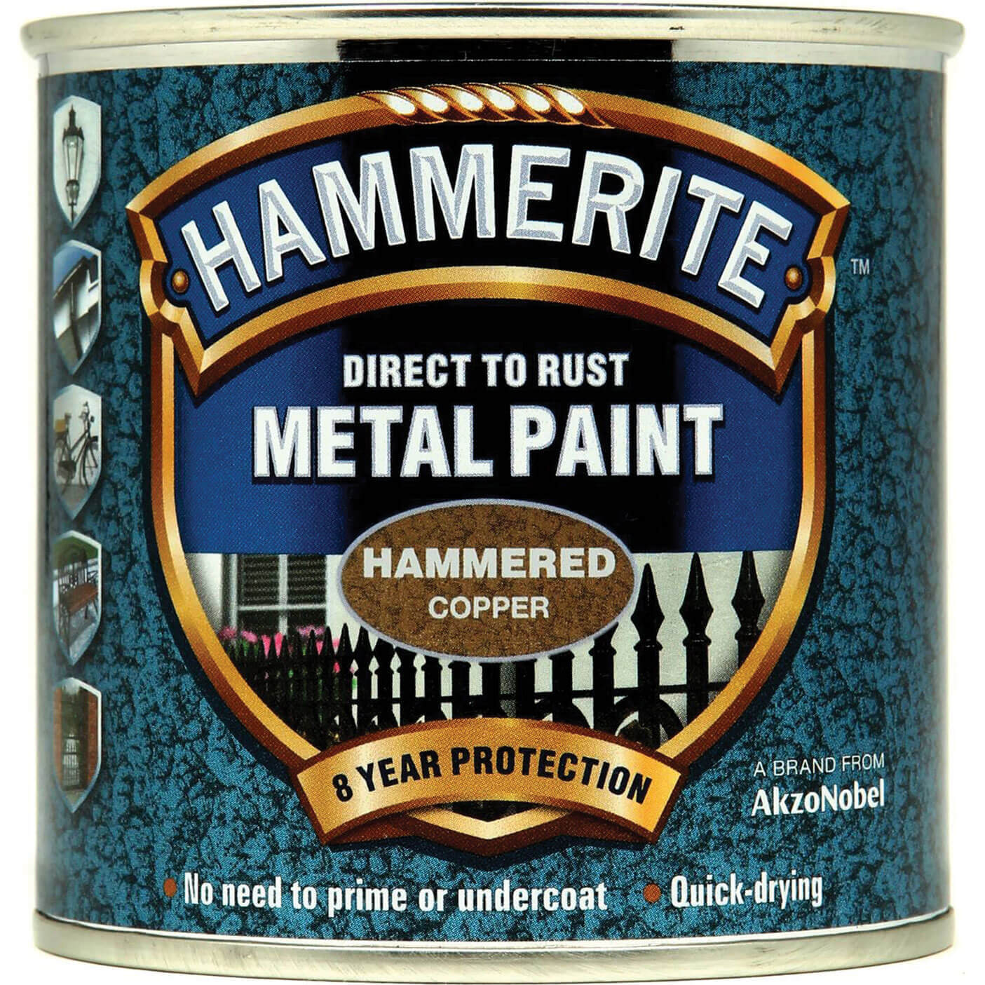 Hammerite Hammered Finish Metal Paint Copper 250ml