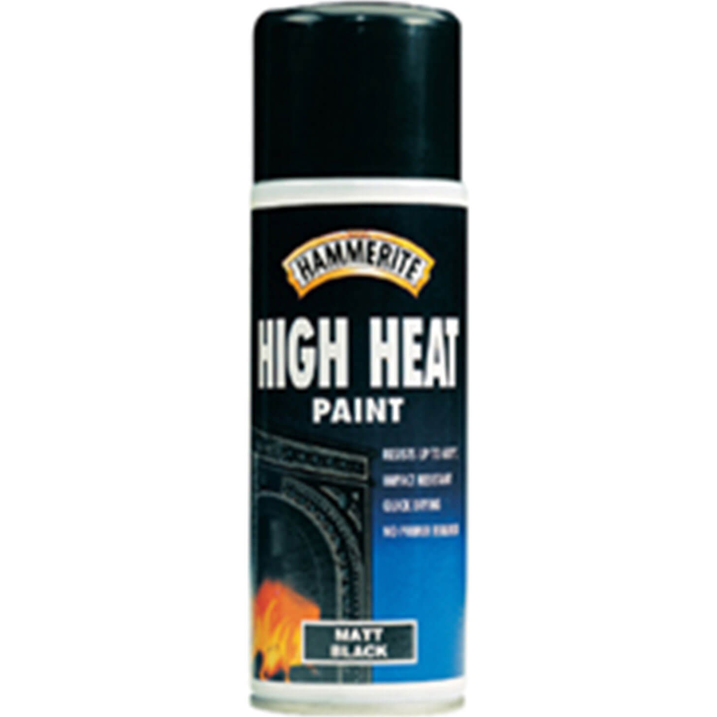 Image of Hammerite High Heat Aerosol Paint Black 400ml
