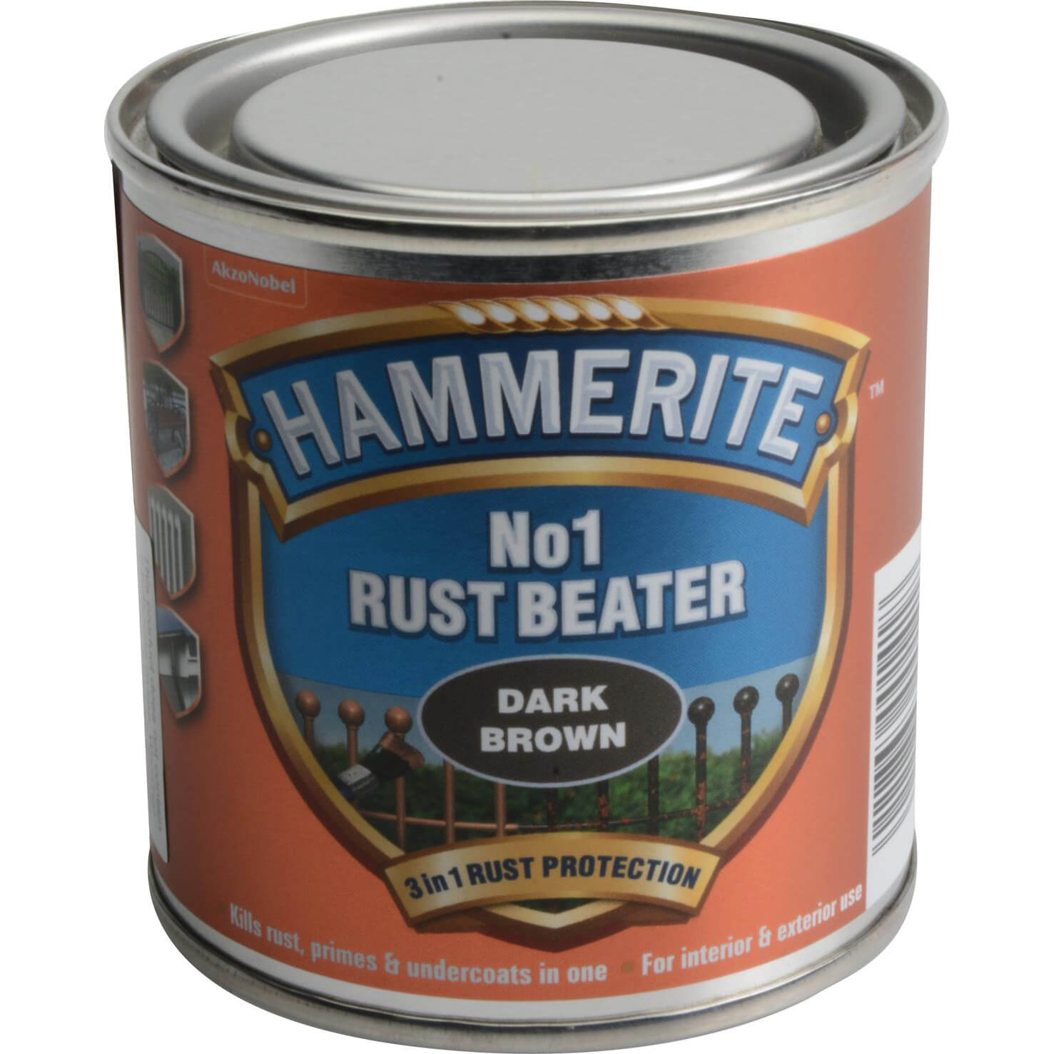 Image of Hammerite No.1 Rustbeater Dark Brown 250ml