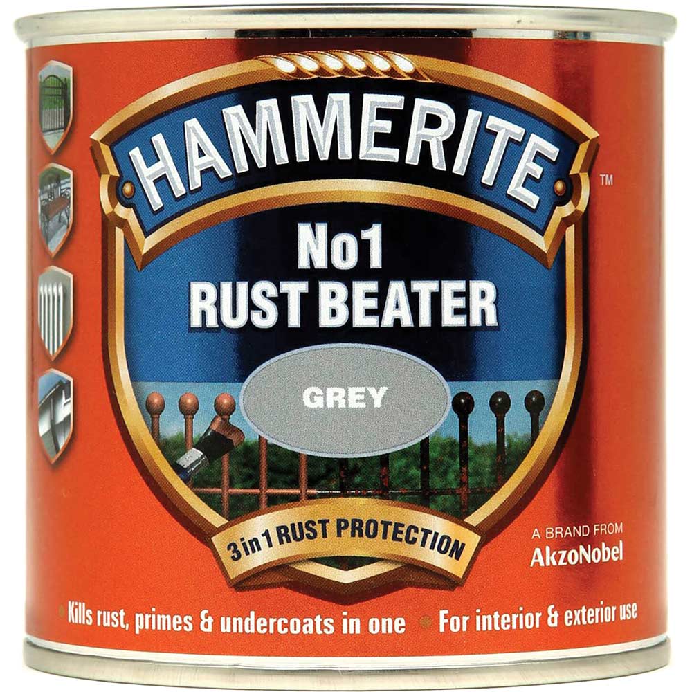 Photos - Varnish Hammerite No.1 Rustbeater Grey 250ml NO1GY250 