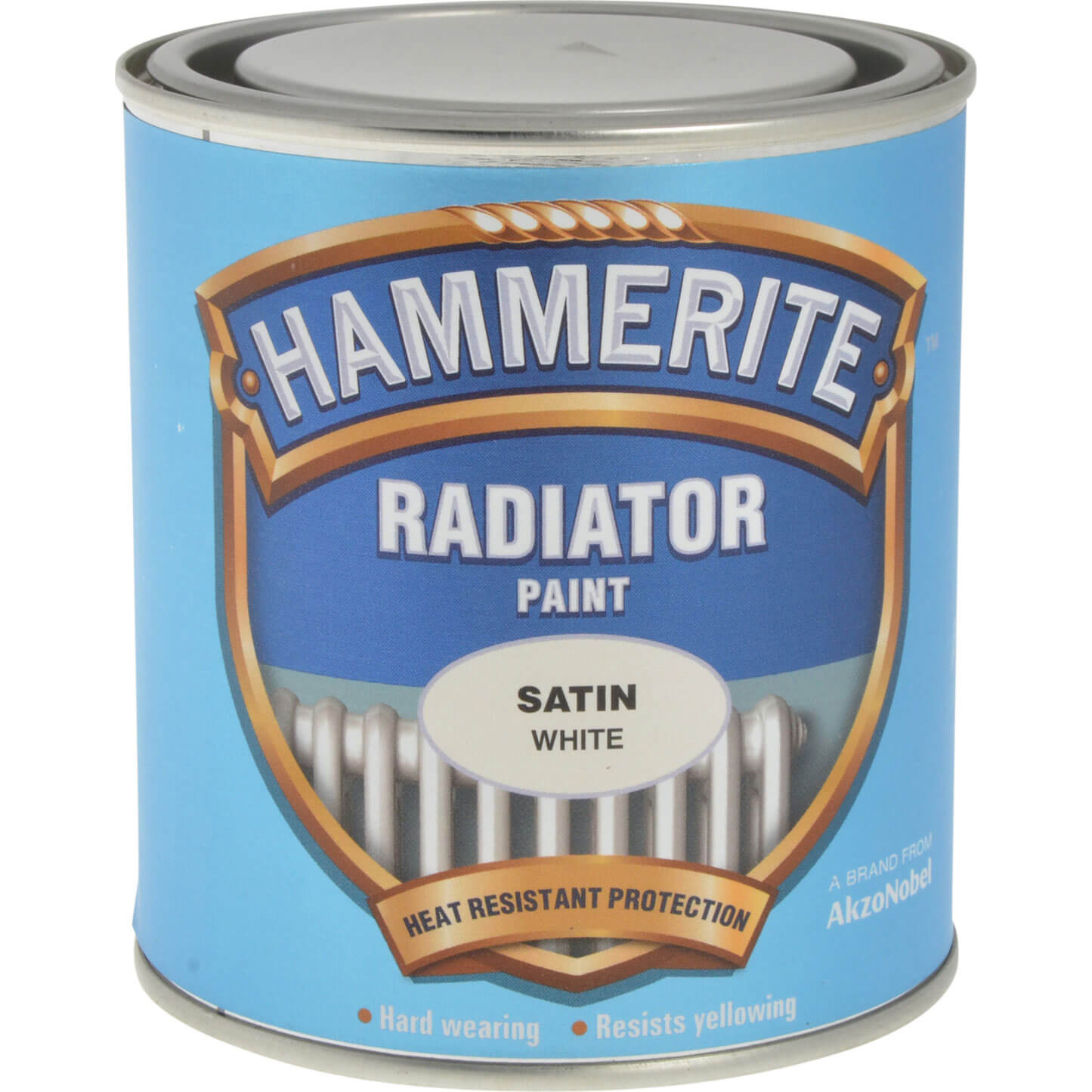 Image of Hammerite Radiator Enamel Paint Satin White 500ml