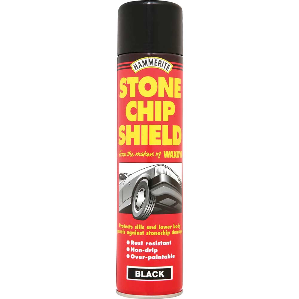 Hammerite Stonechip Shield Aerosol Black 600ml