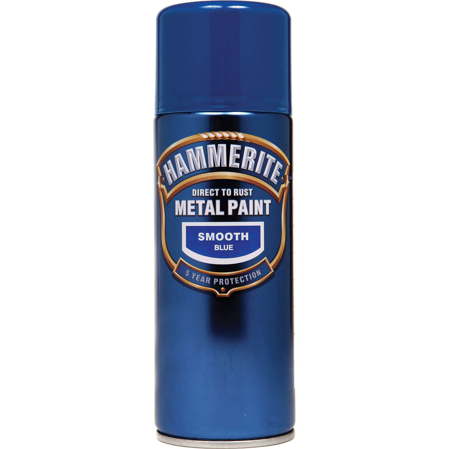 Image of Hammerite Smooth Finish Aerosol Spray Metal Paint Gold 400ml