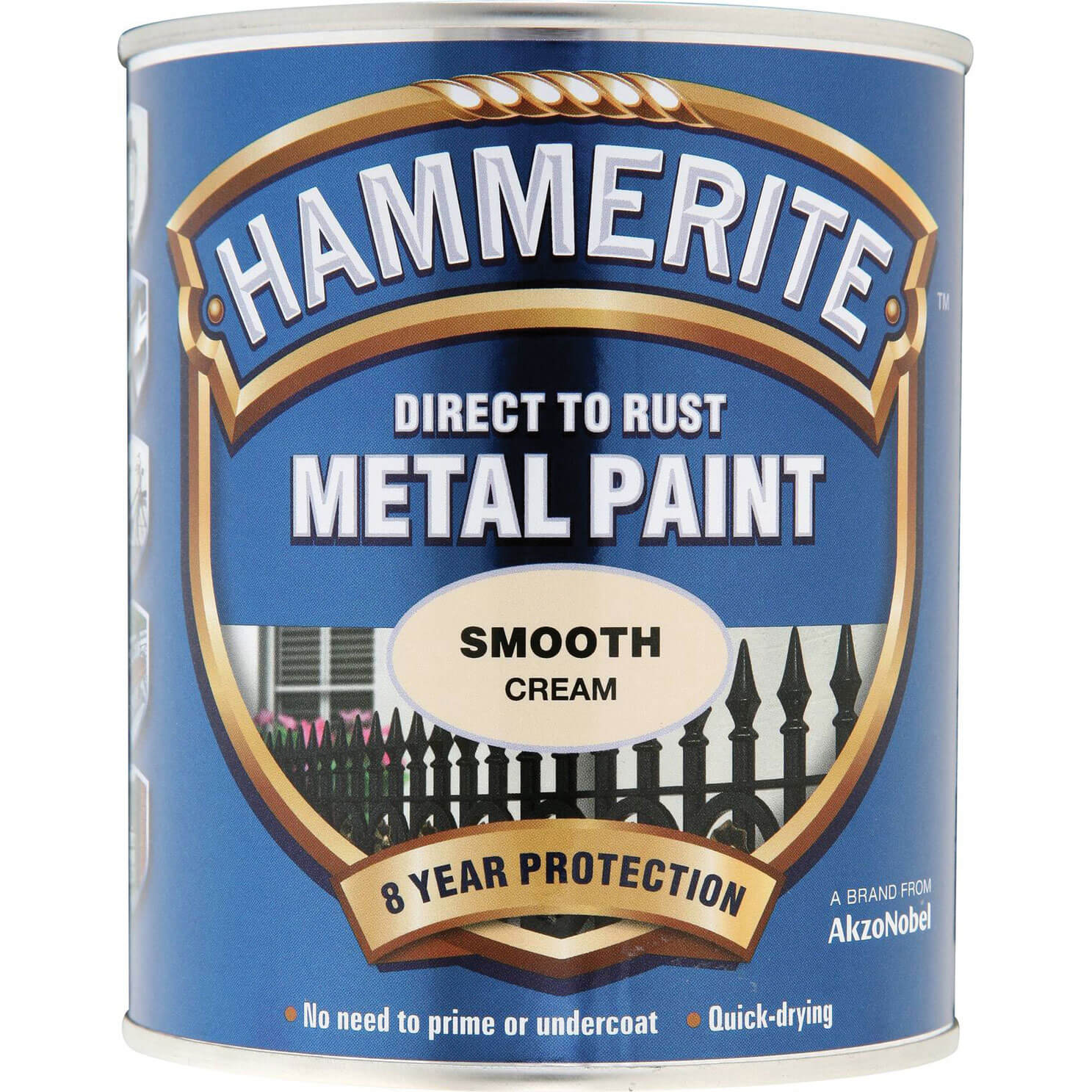 Hammerite Smooth Finish Metal Paint Cream 750ml
