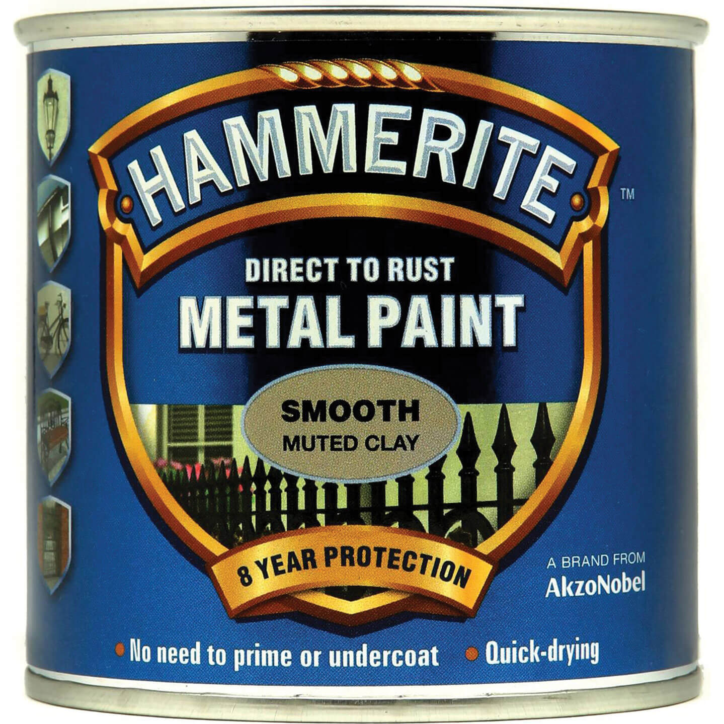 Image of Hammerite Direct to Rust Metal Paint Muted Clay 250ml