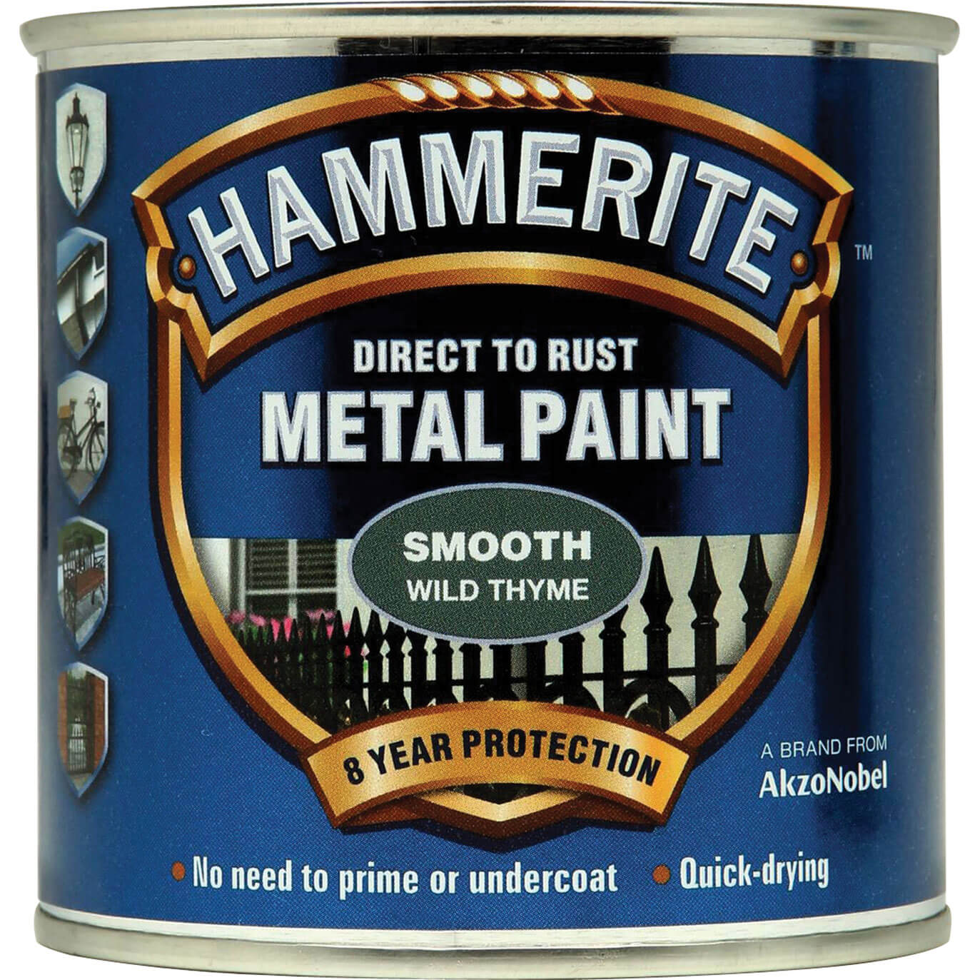Image of Hammerite Direct to Rust Metal Paint Wild Thyme 250ml
