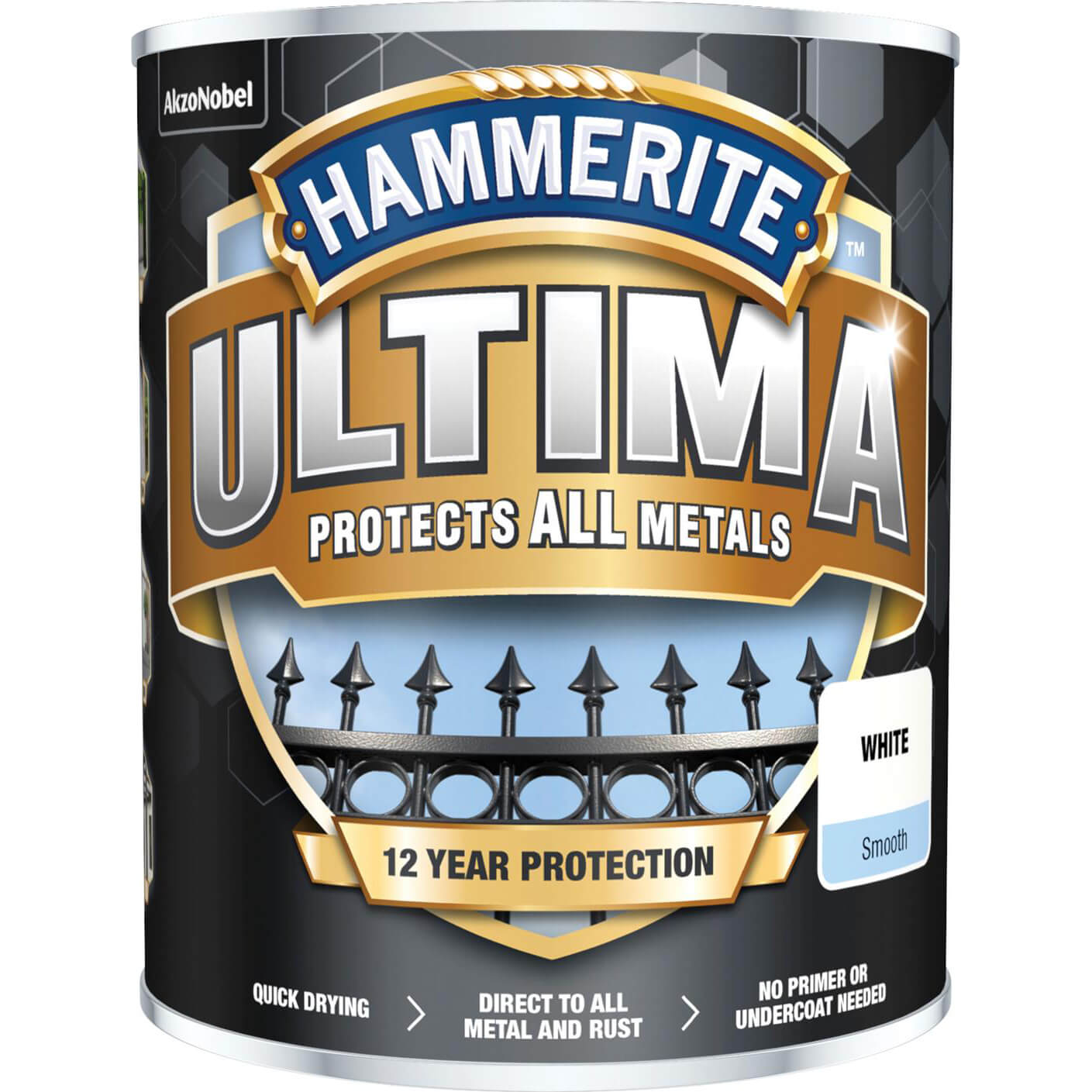 Photos - Varnish Hammerite Ultima Metal Paint Smooth White 750ml 5362531 