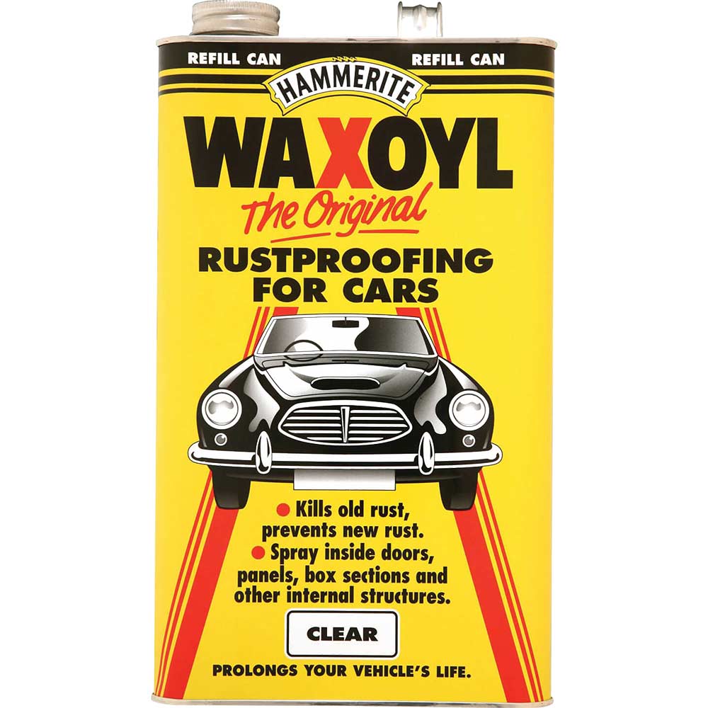 Image of Hammerite Waxoyl Refill Can Clear 5l