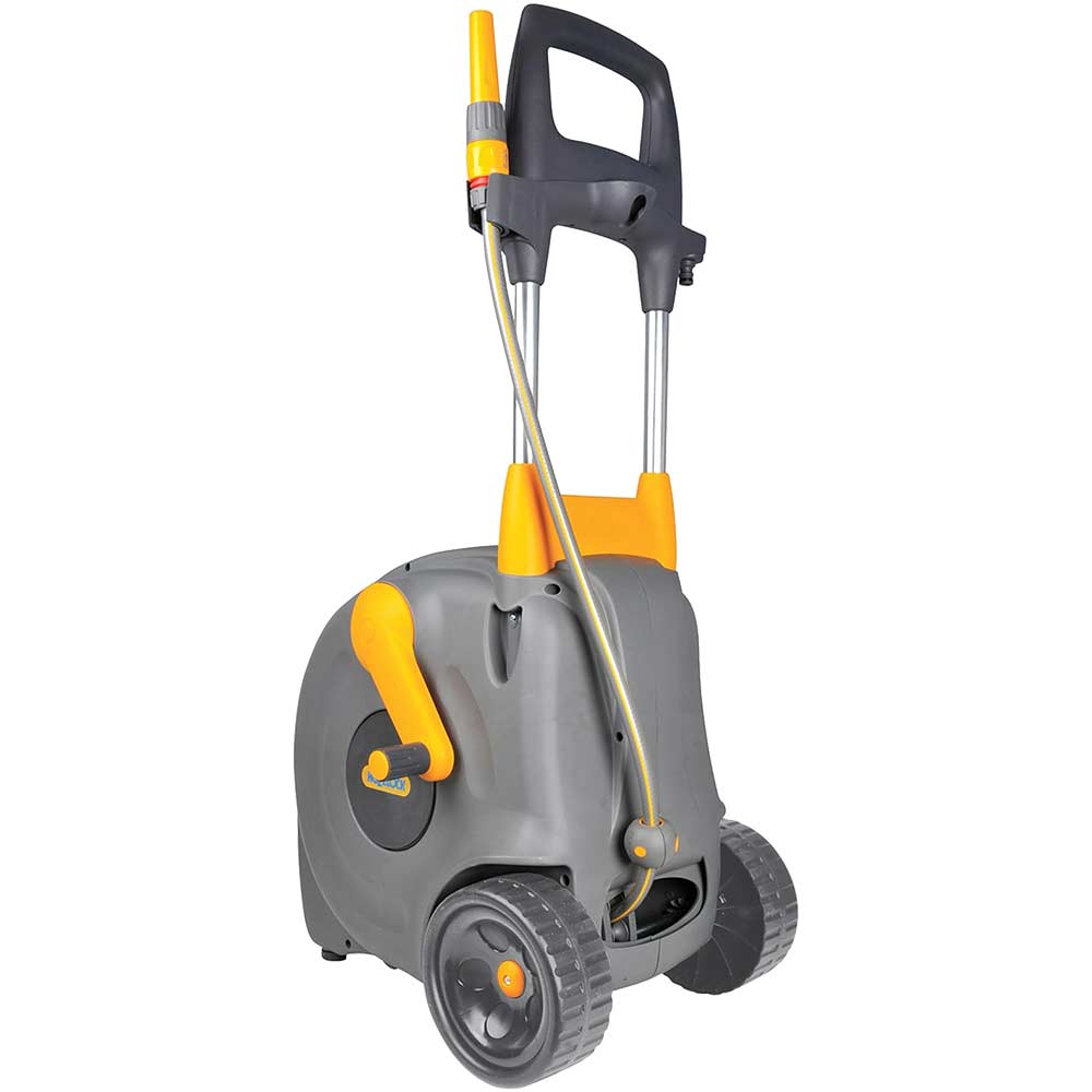 Hozelock Enclosed Fast Hose Reel Cart 1/2" / 12.5mm 40m Grey & Yellow