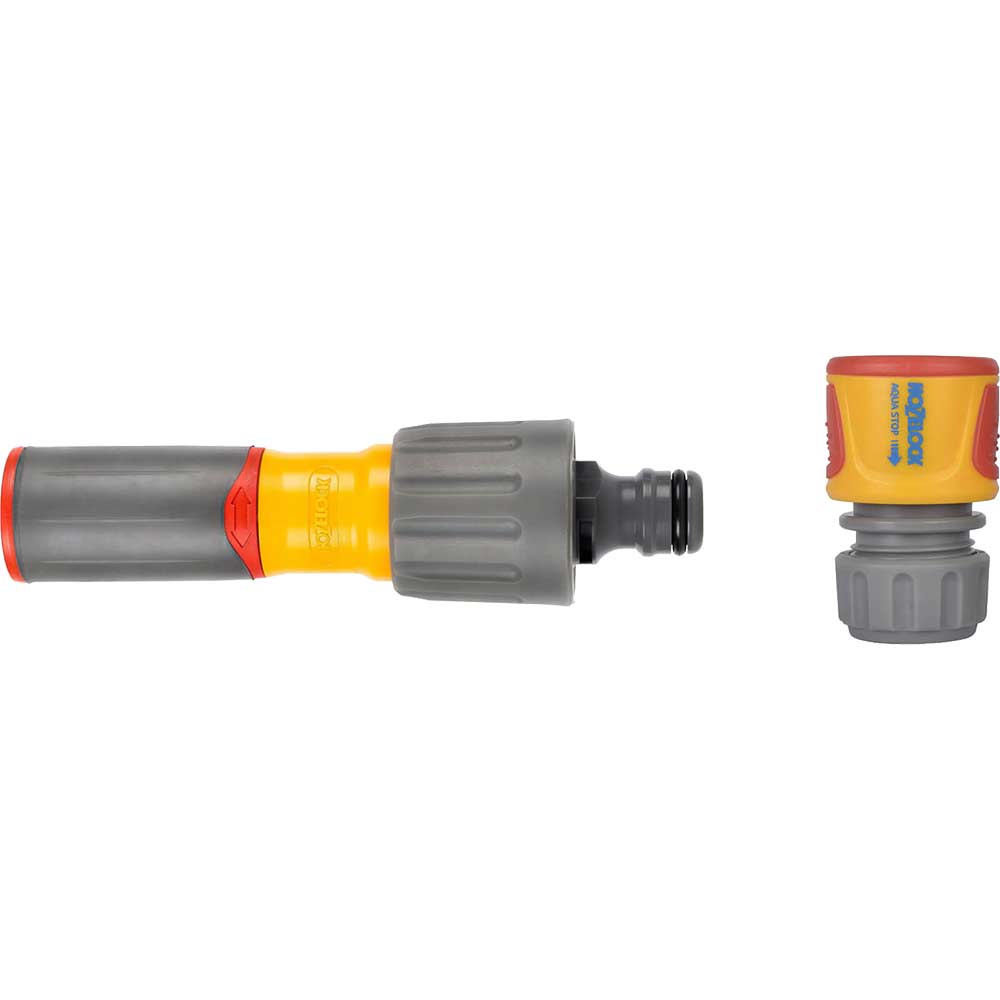 Image of Hozelock 3in1 Nozzle Plus and Aquastop Water Stop Connector