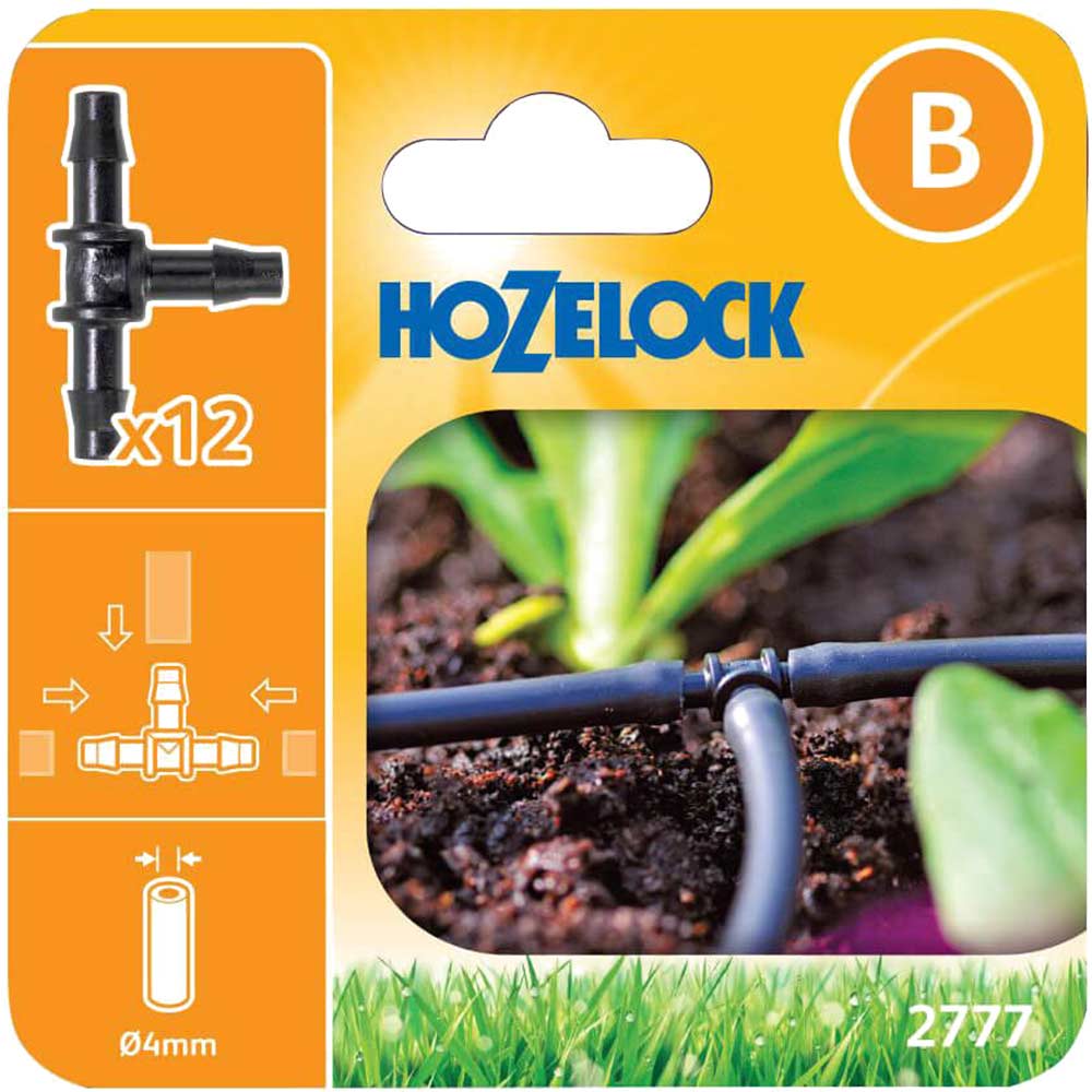 Hozelock MICRO T Piece Connector 5/32" / 4mm Pack of 12