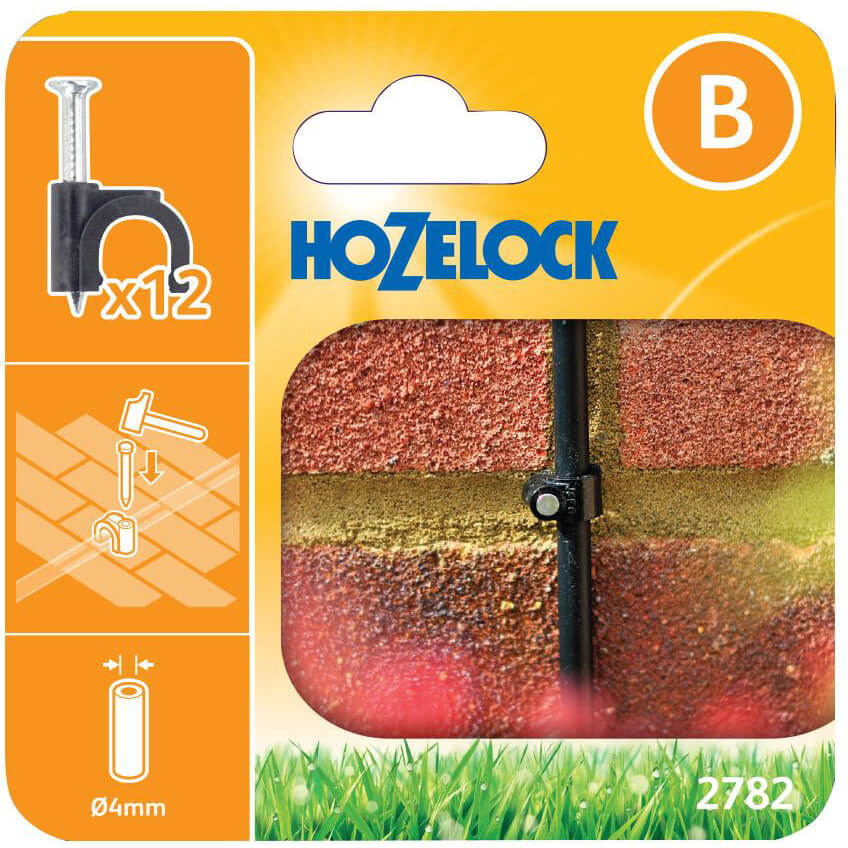 Image of Hozelock MICRO Wall Clip 5/32" / 4mm Pack of 12