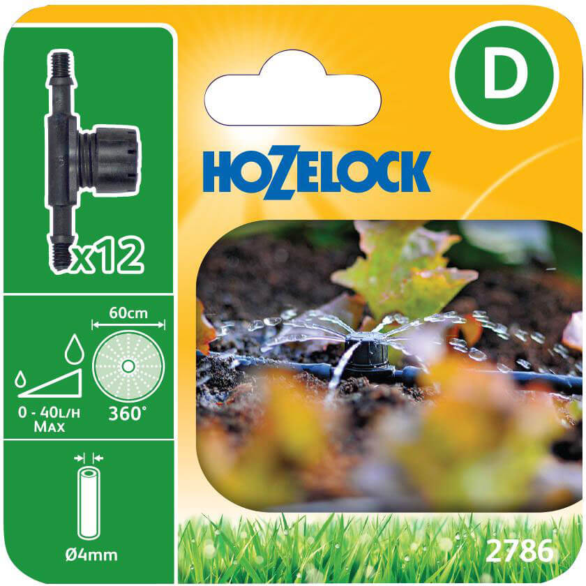 Image of Hozelock MICRO In Line Mini Sprinkler 5/32" / 4mm Pack of 12