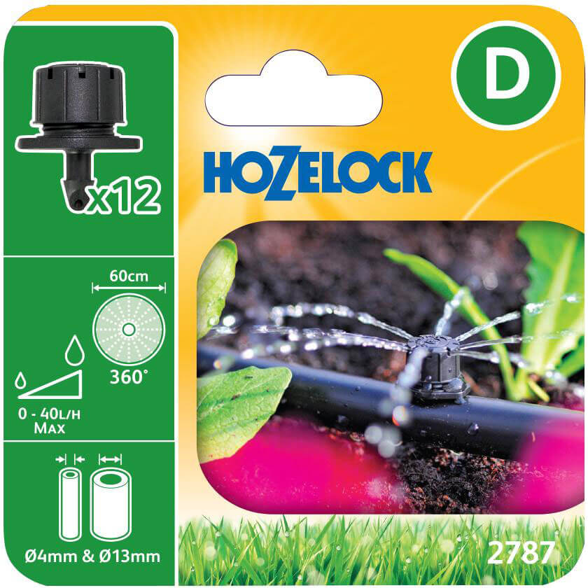 Image of Hozelock MICRO End Line Mini Sprinkler 5/32" / 4mm Pack of 12