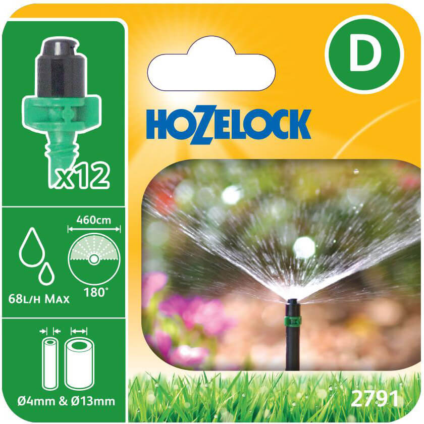 Hozelock MICRO 180° Micro Spray Jet 5/32" / 4mm Pack of 12