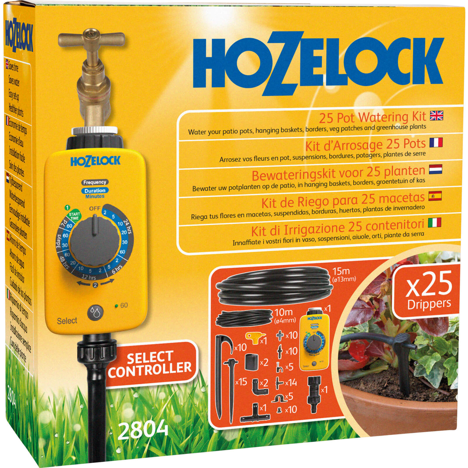 Photos - Other for Irrigation Hozelock MICRO 25 Pot Garden Watering System and Sensor Timer 2804 