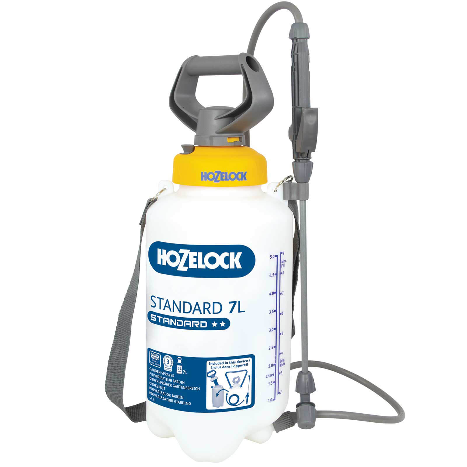 Image of Hozelock STANDARD Water Pressure Sprayer 7l