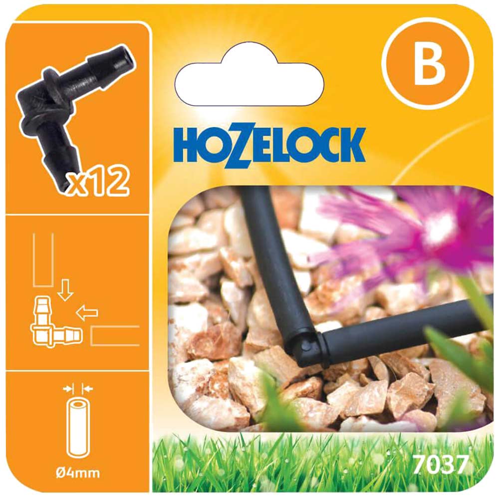 Image of Hozelock MICRO Elbow Connector 5/32" / 4mm Pack of 12