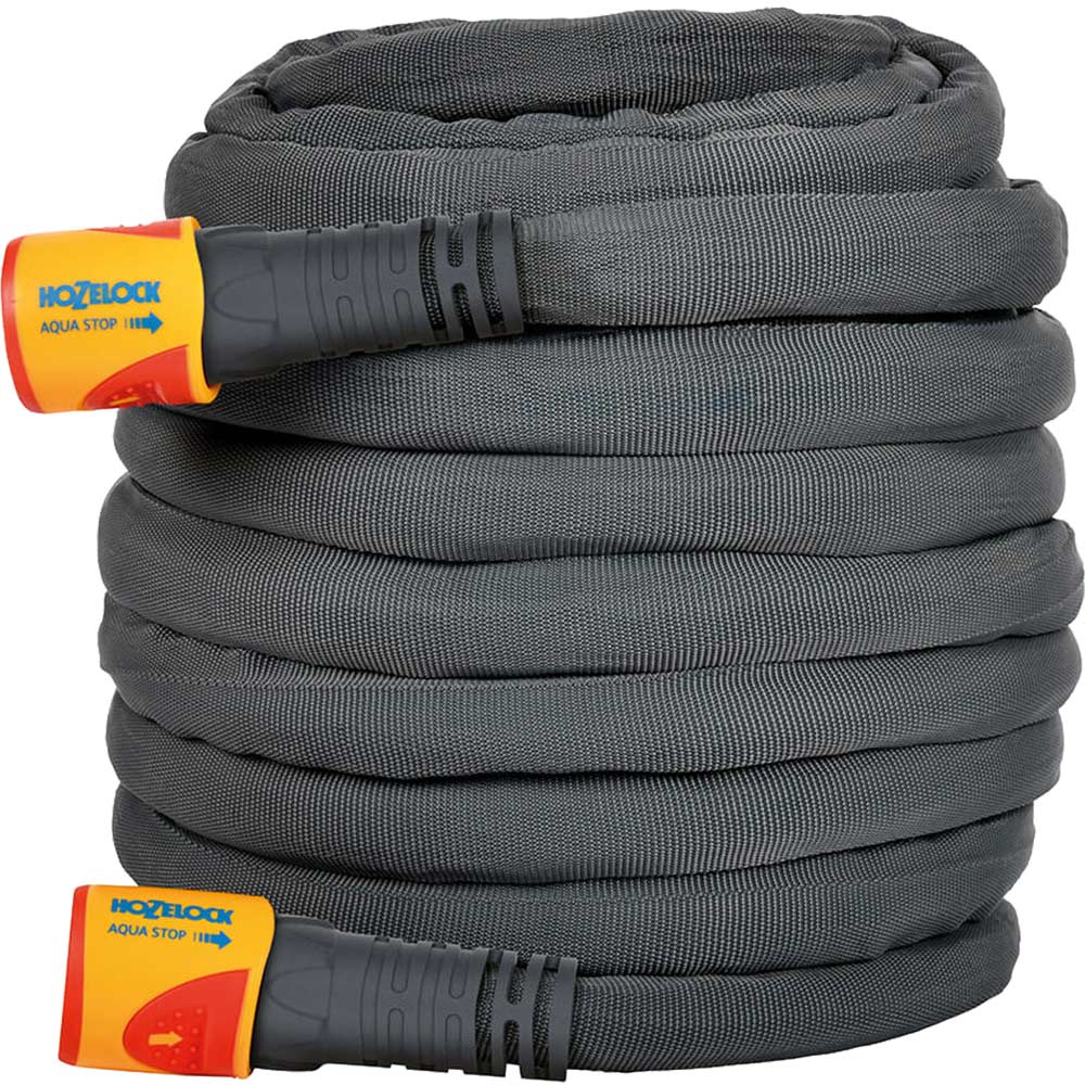 Photos - Garden Hose Hozelock Tuffhoze Hybrid Textile Hose Pipe 12.5m Black 8112 