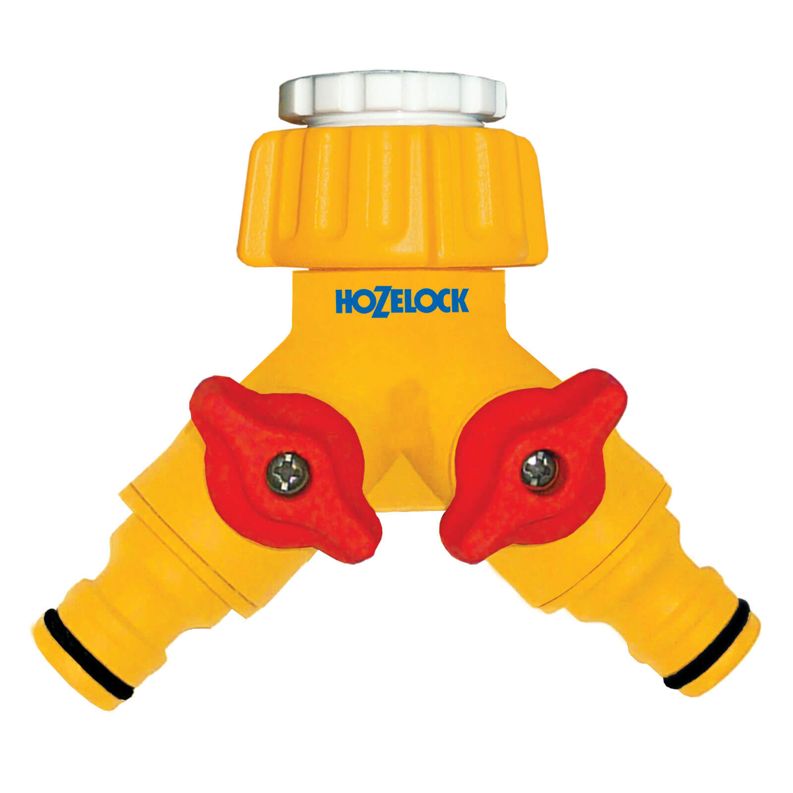 Image of Hozelock Plastic Dual Threaded Tap Hose Pipe Connector 21 & 26.5mm