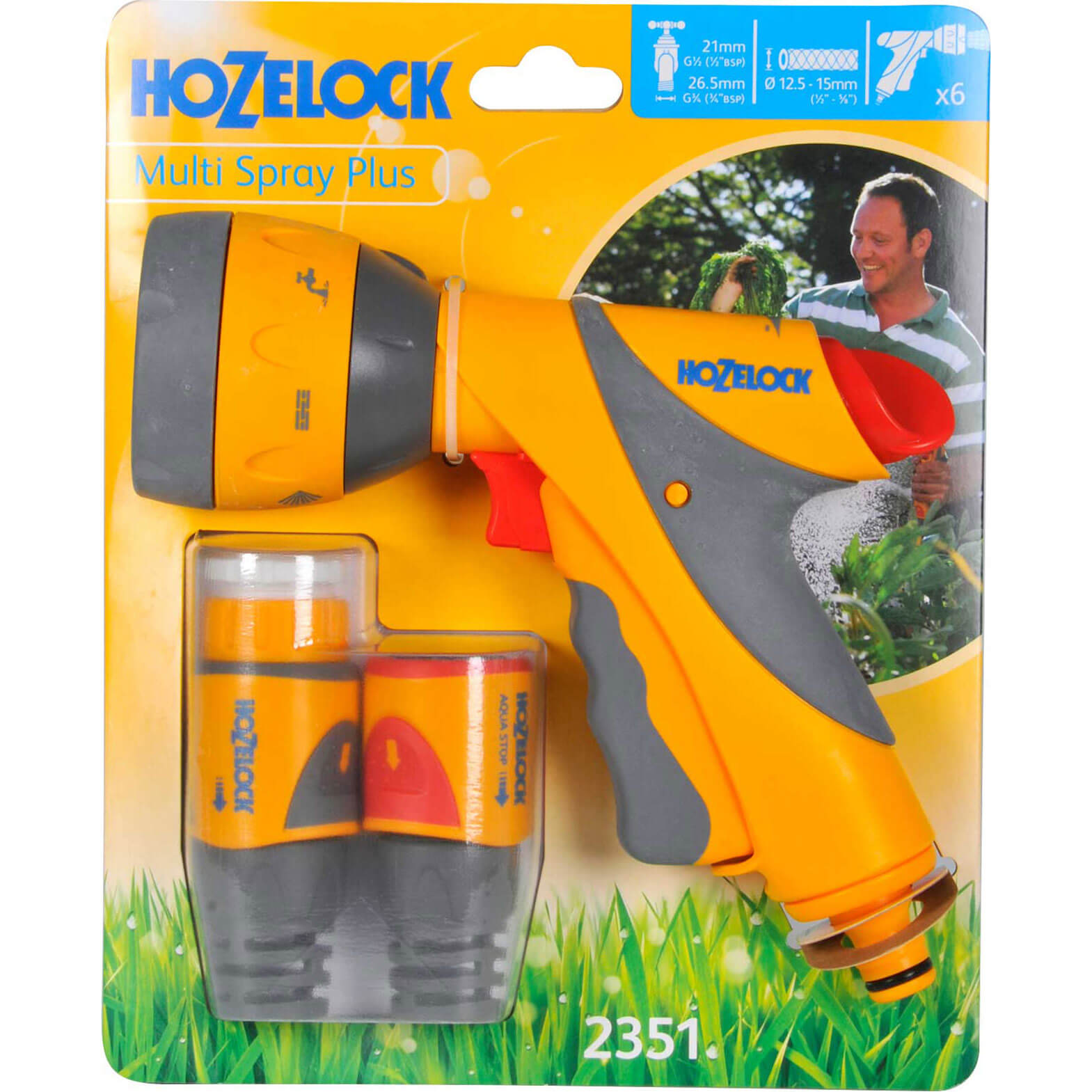 Image of Hozelock Multi Spray Plus Water Spray Gun Set