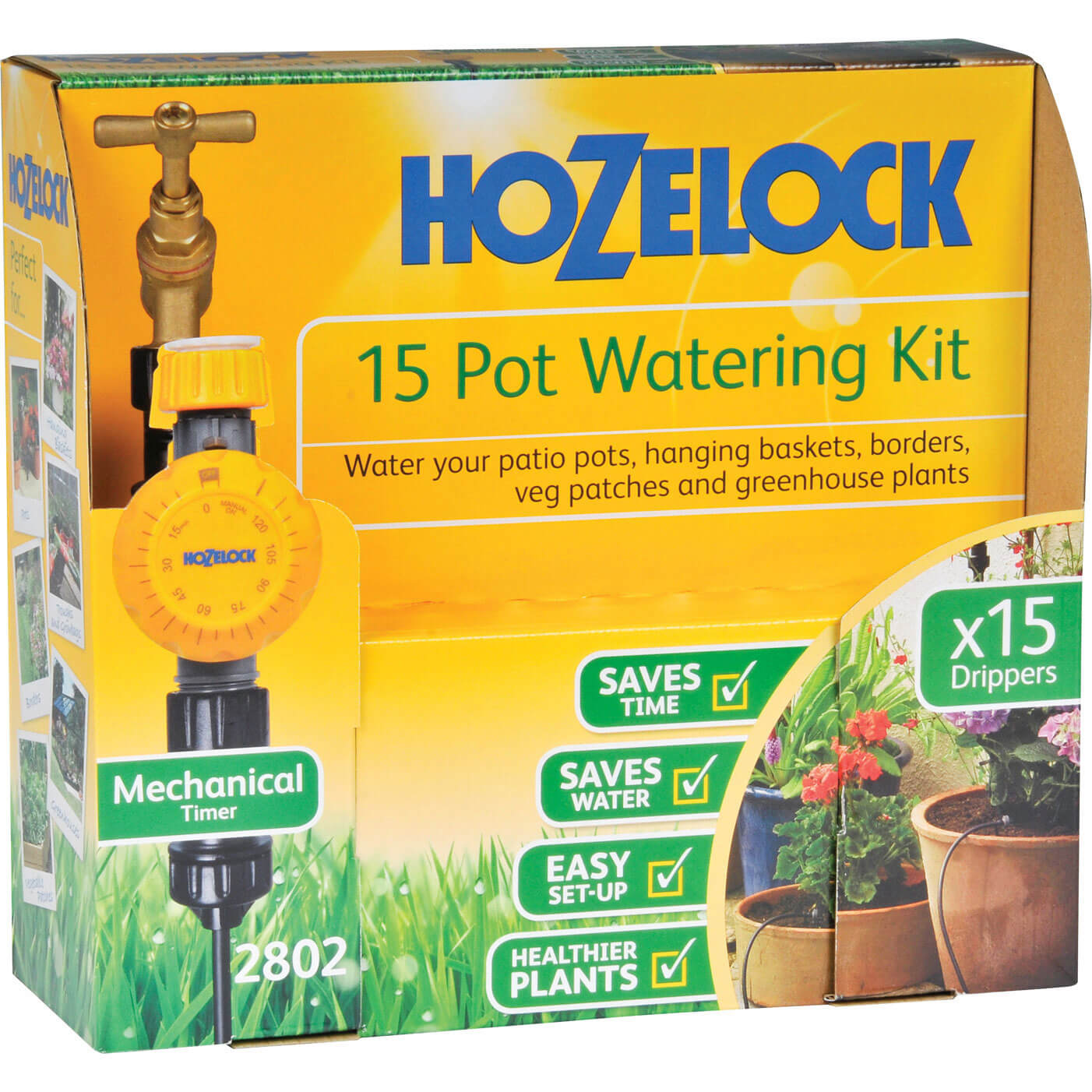 Image of Hozelock MICRO 15 Pot Garden Watering System and Timer