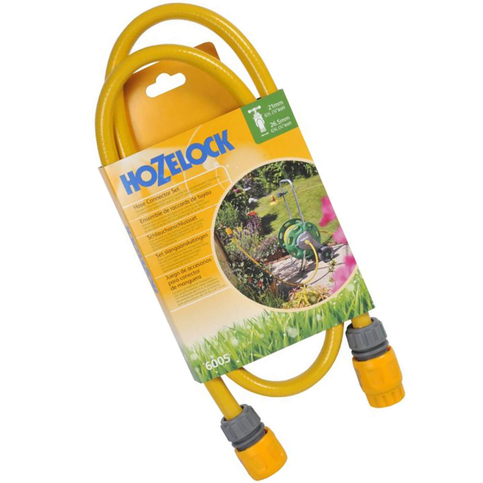 Image of Hozelock Hose Reel to Out side Tap Connection Set 21 & 26.5mm
