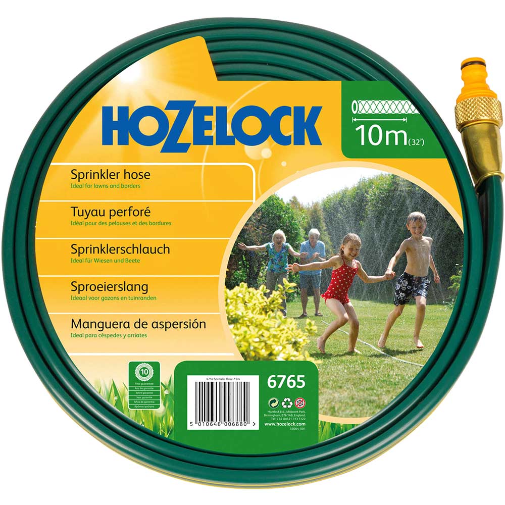 Image of Hozelock Flat Water Sprinkler and Soaker Hose Pipe 10m