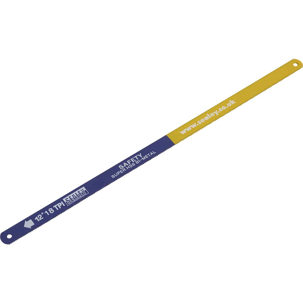 Sealey HSS Bi Metal Hacksaw Blade 12" / 300mm 18tpi Pack of 2