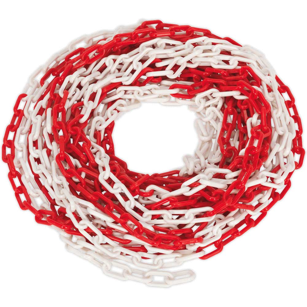 Image of Sealey HSC25M Safety Chain Red and White
