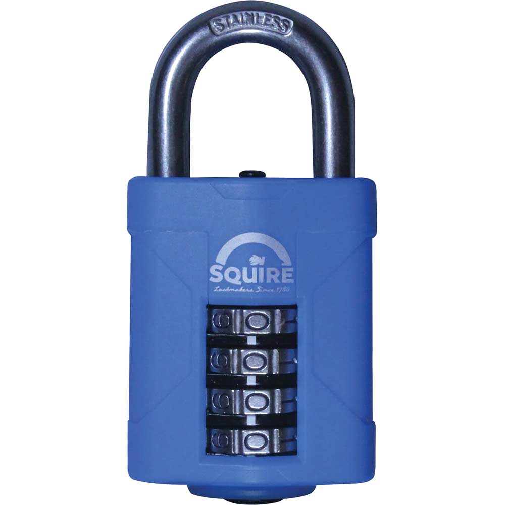 Image of Henry Squire Heavy Duty Rust Proof Marine Combination Padlock 50mm Standard